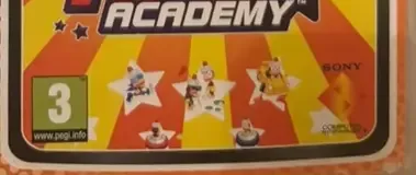 Ape Escape Academy, the PEGI square on its front