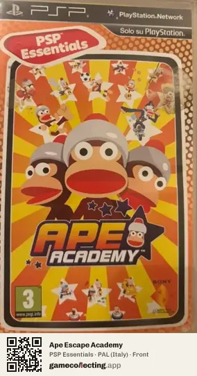 Ape Escape Academy PlayStation Portable, Italy box front