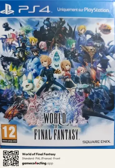 World of Final Fantasy PlayStation 4, France box front