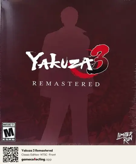 Yakuza 3 Remastered PlayStation 4, NTSC box front