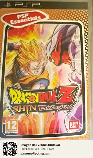 Dragon Ball Z: Shin Budokai PlayStation Portable, PAL box front
