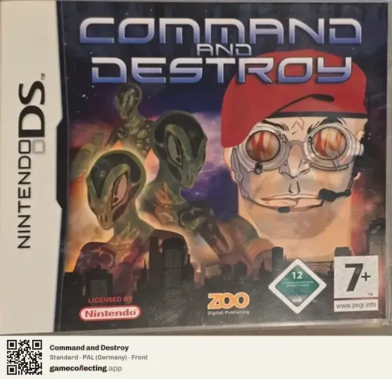 Command and Destroy Nintendo DS, Germany box front