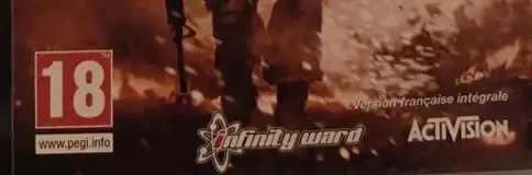Call of Duty: Modern Warfare 2, the PEGI square on its front