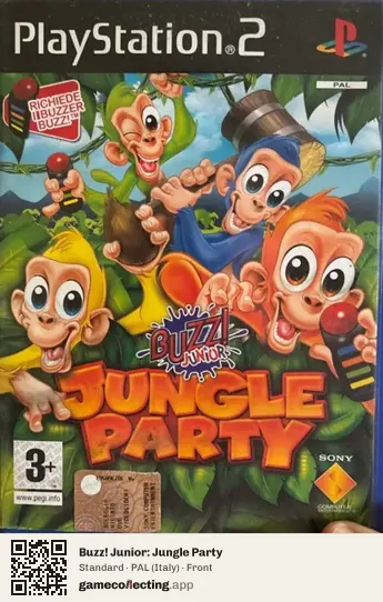 Buzz! Junior: Jungle Party PlayStation 2, Italy box front