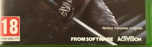 Sekiro: Shadows Die Twice, the USK square on its front