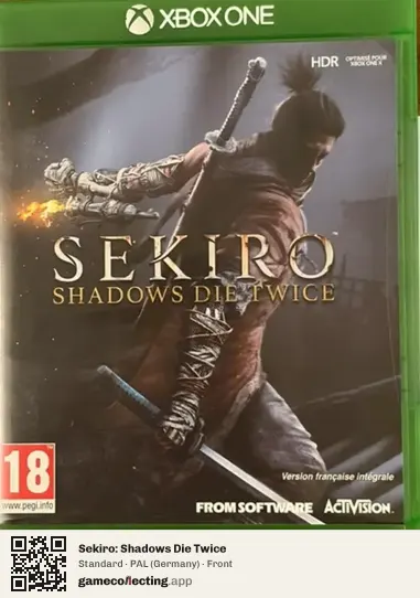 Sekiro: Shadows Die Twice Xbox One, Germany box front