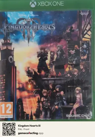 Kingdom Hearts III Xbox One, PAL box front