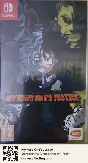 My Hero One's Justice Nintendo Switch, United Kingdom box front