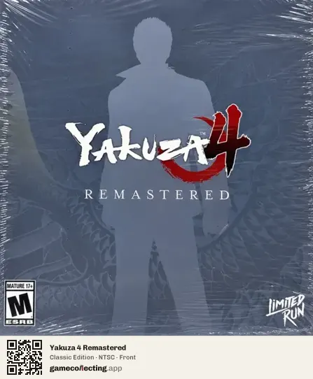 Yakuza 4 Remastered PlayStation 4, NTSC box front