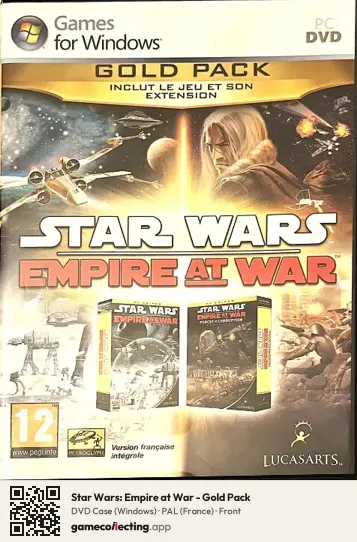 Star Wars: Empire at War - Gold Pack Computer, France box front
