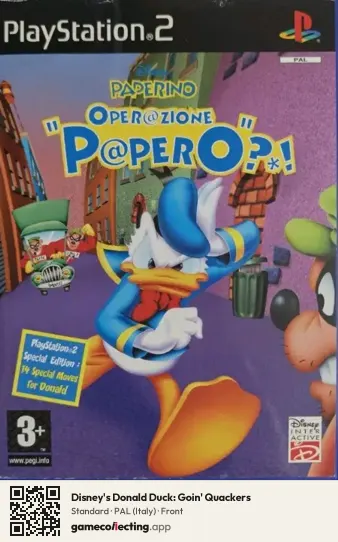 Disney's Donald Duck: Goin' Quackers PlayStation 2, Italy box front