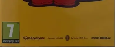 Cuphead, the PEGI square on its front