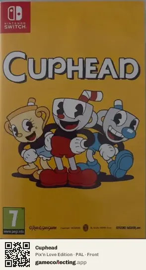 Cuphead Nintendo Switch, PAL box front