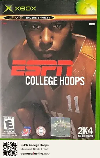 ESPN College Hoops Xbox, NTSC box front