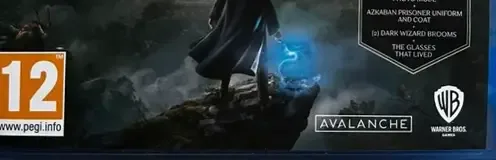 Hogwarts Legacy, the PEGI square on its front