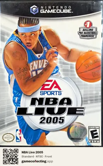 NBA Live 2005 Nintendo GameCube, NTSC box front