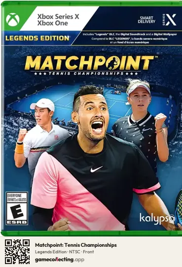 Matchpoint: Tennis Championships Xbox Series X, NTSC box front