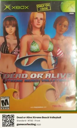 Dead or Alive Xtreme Beach Volleyball Xbox, NTSC box front
