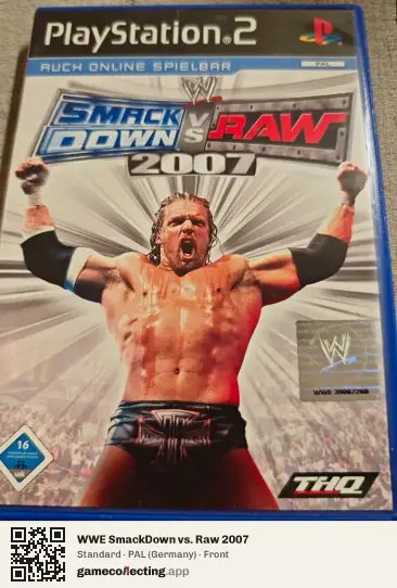 WWE SmackDown vs. Raw 2007 PlayStation 2, Germany box front
