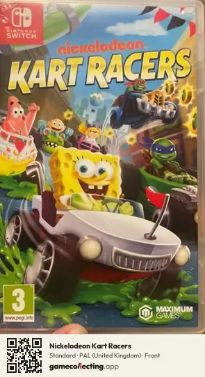 Nickelodeon Kart Racers Nintendo Switch, United Kingdom box front