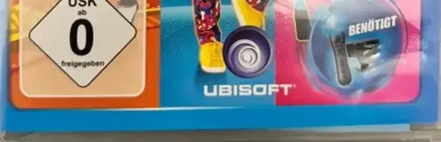 Just Dance 2014, the USK square on its front