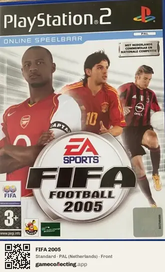 FIFA 2005 PlayStation 2, Netherlands box front