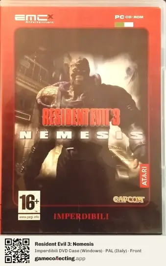 Resident Evil 3: Nemesis Computer, Italy box front