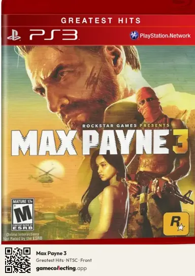 Max Payne 3 PlayStation 3, NTSC box front