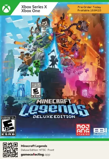 Minecraft Legends Xbox One, NTSC box front