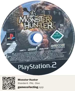 Monster Hunter PlayStation 2, PAL disc