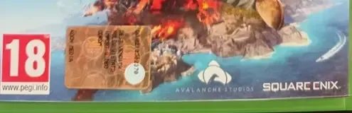 Just Cause 3, the PEGI square on its front