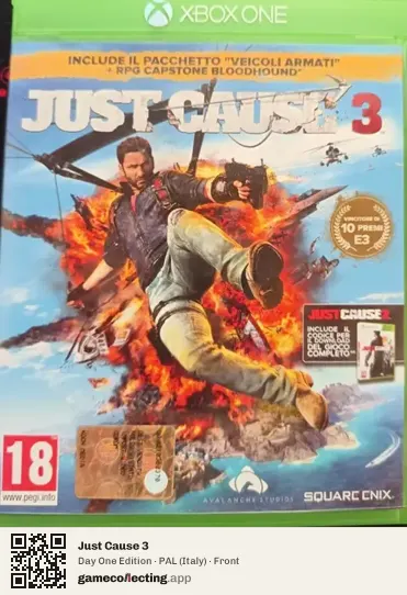 Just Cause 3 Xbox One, Italy box front