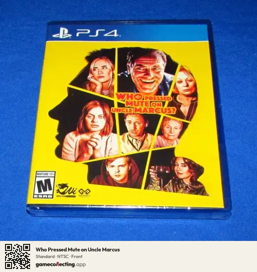 Who Pressed Mute on Uncle Marcus PlayStation 4, NTSC box front
