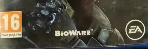 Mass Effect: Andromeda, the PEGI square on its front