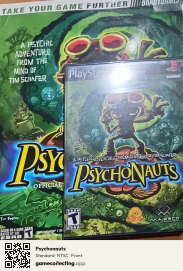 Psychonauts PlayStation 2, NTSC box front