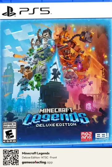 Minecraft Legends PlayStation 5, NTSC box front