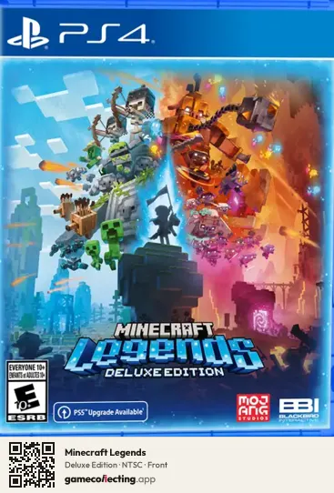 Minecraft Legends PlayStation 4, NTSC box front