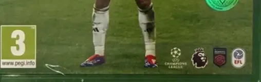EA Sports FC 25, the PEGI square on its front