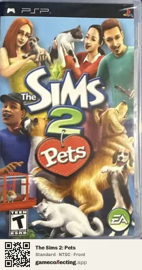 The Sims 2: Pets PlayStation Portable, NTSC box front