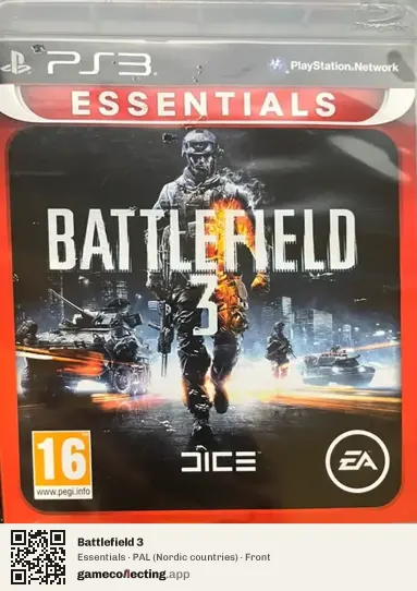 Battlefield 3 PlayStation 3, Nordic countries box front