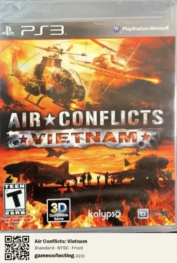 Air Conflicts: Vietnam PlayStation 3, NTSC box front