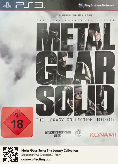 Metal Gear Solid: The Legacy Collection PlayStation 3, Germany box front