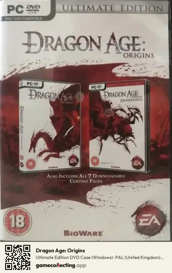 Dragon Age: Origins Computer, United Kingdom box front