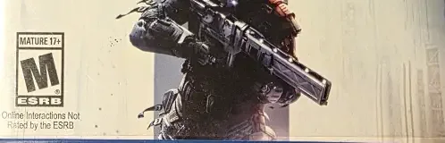 Killzone: Shadow Fall, the ESRB box on its front