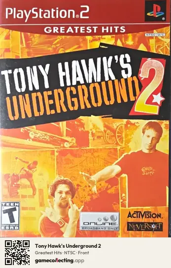 Tony Hawk's Underground 2 PlayStation 2, NTSC box front