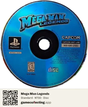 Mega Man Legends PlayStation, NTSC disc