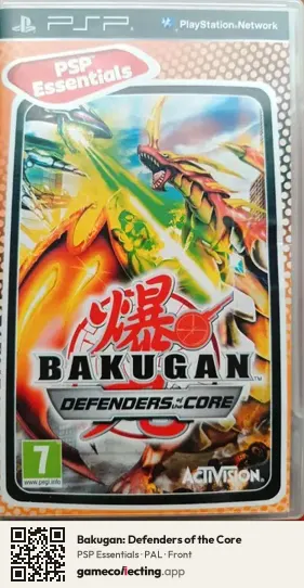 Bakugan: Defenders of the Core PlayStation Portable, PAL box front