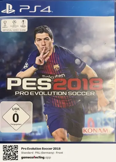 Pro Evolution Soccer 2018 PlayStation 4, Germany box front