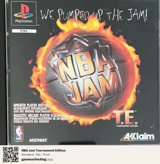 NBA Jam Tournament Edition PlayStation, PAL box front