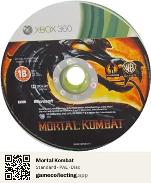 Mortal Kombat Xbox 360, PAL disc